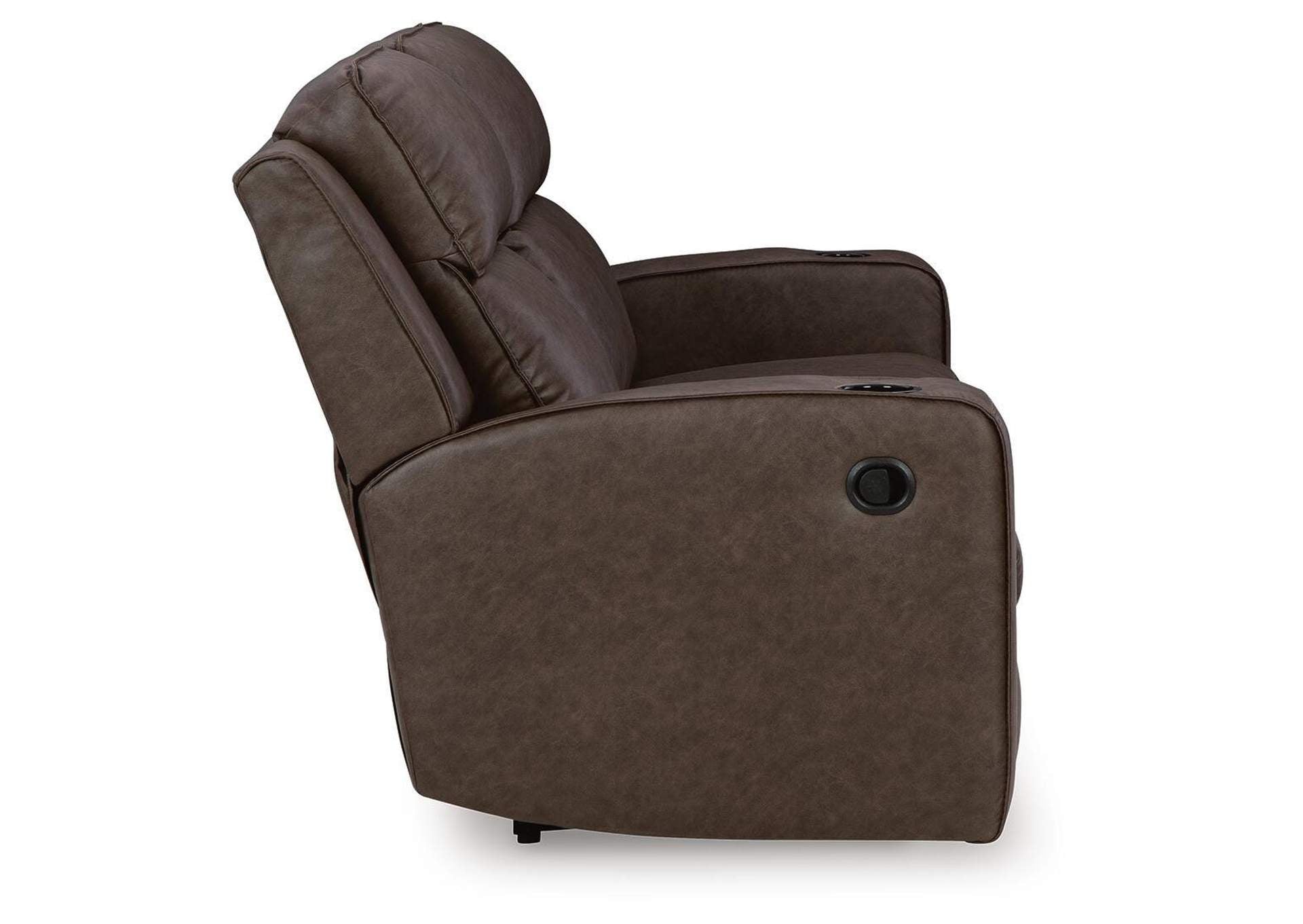 Lavenhorne Reclining Sofa with Drop Down Table side view