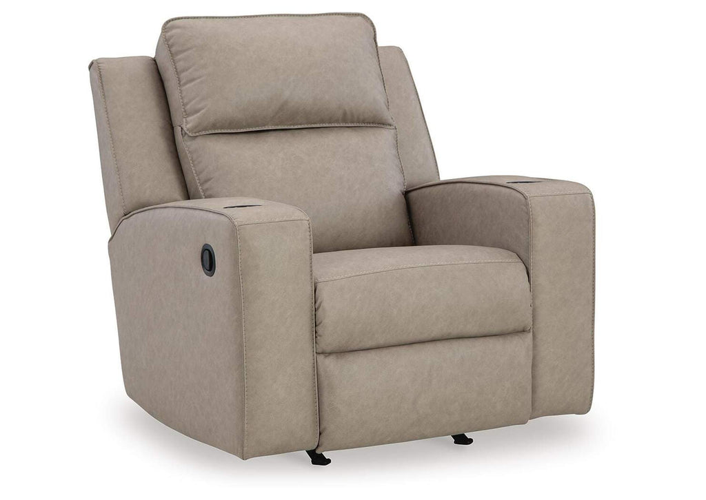 Lavenhorne Sofa, Loveseat and Recliner angled view