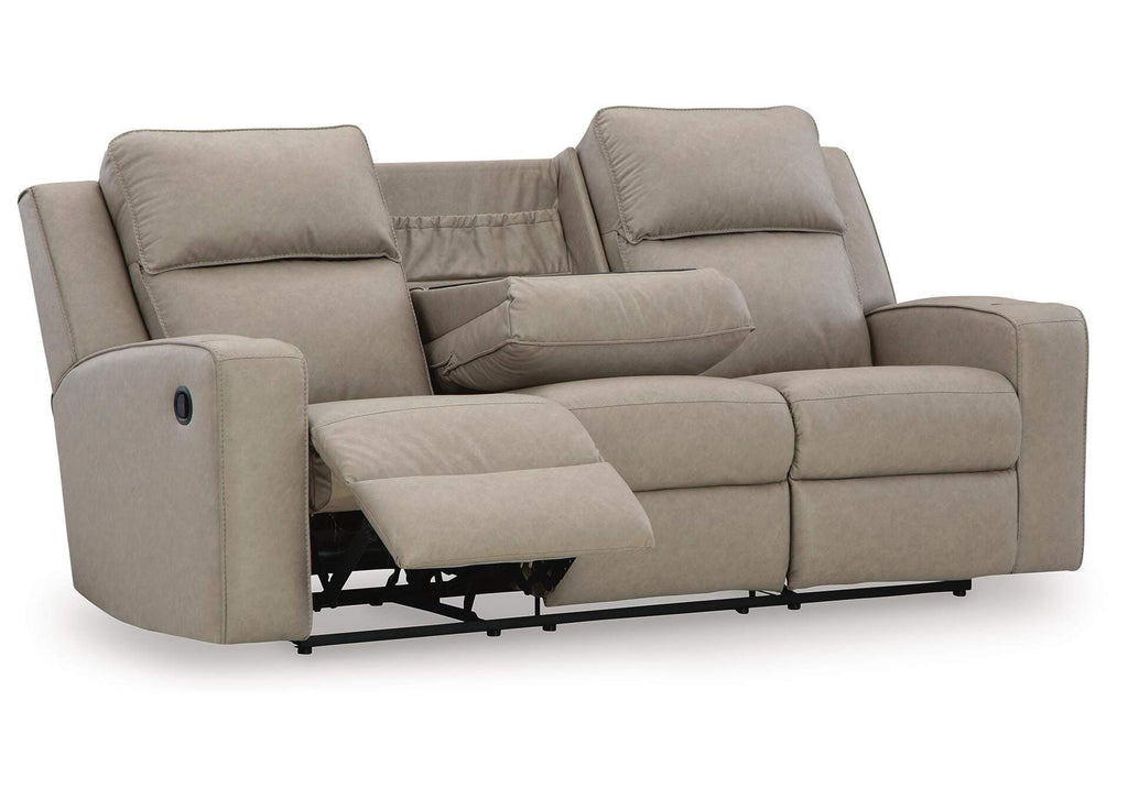 Lavenhorne Manual Reclining Sofa and Loveseat angled view