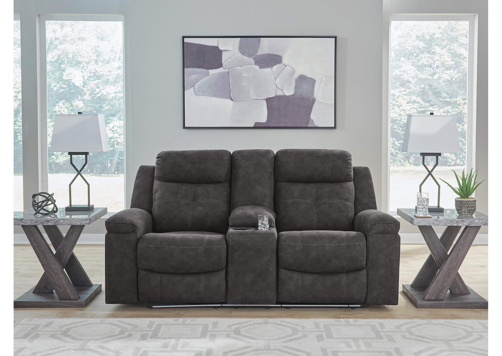 Brysonview Reclining Loveseat with Console