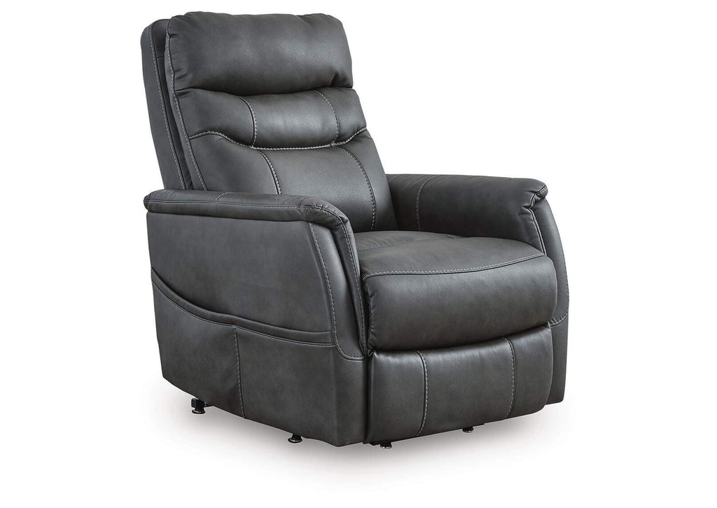 Strawbill Power Lift Recliner angled view