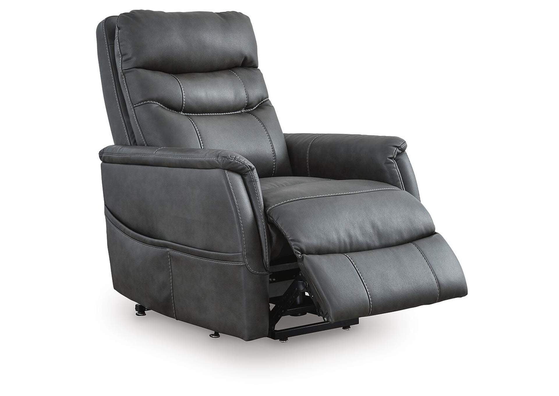 Strawbill Power Lift Recliner angled view