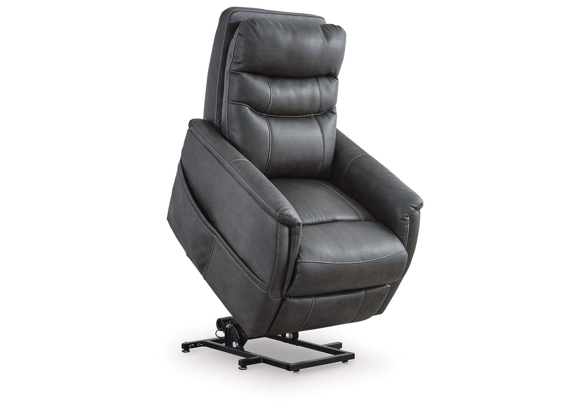 Strawbill Power Lift Recliner angled view
