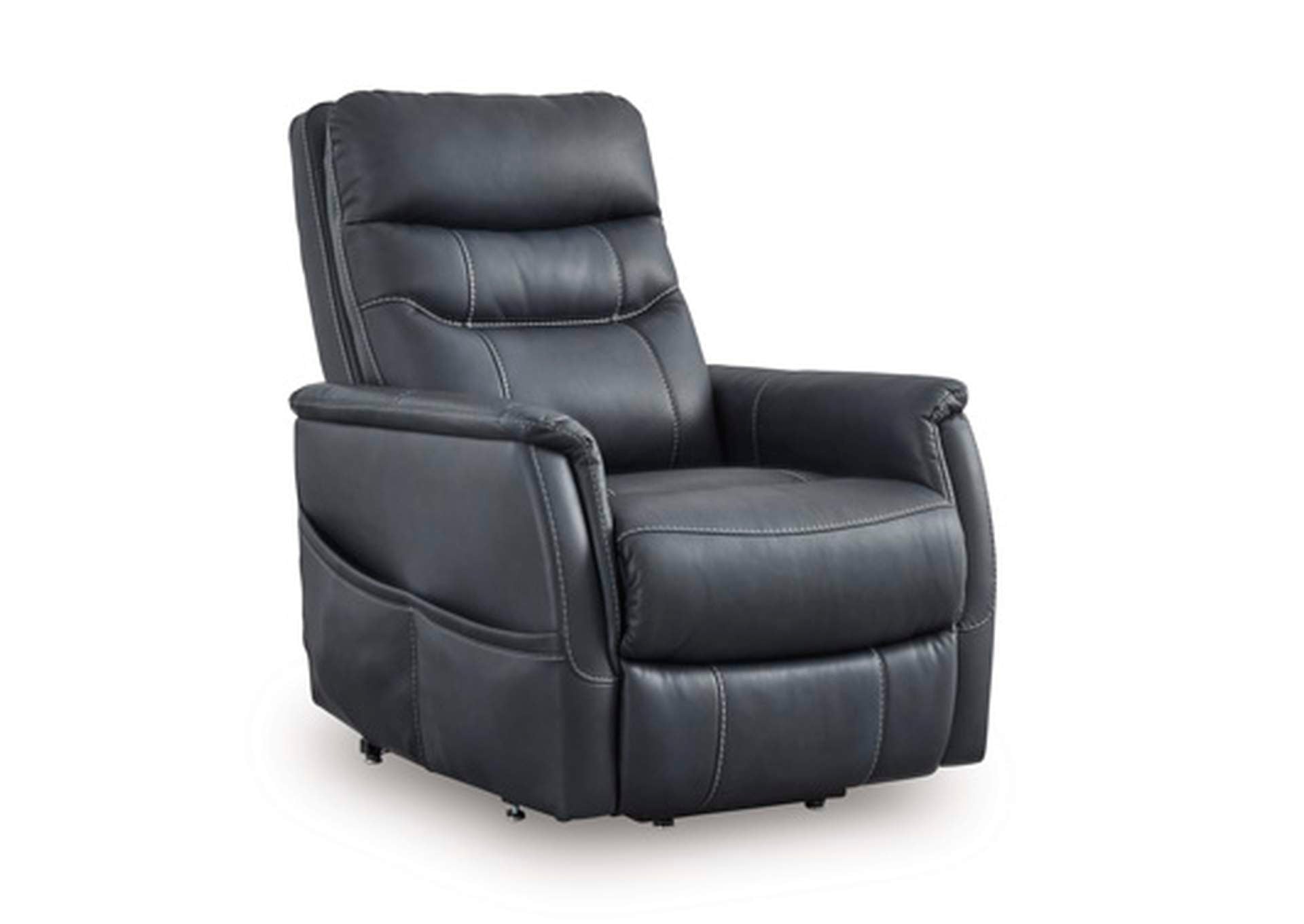 Strawbill Power Lift Recliner angled view