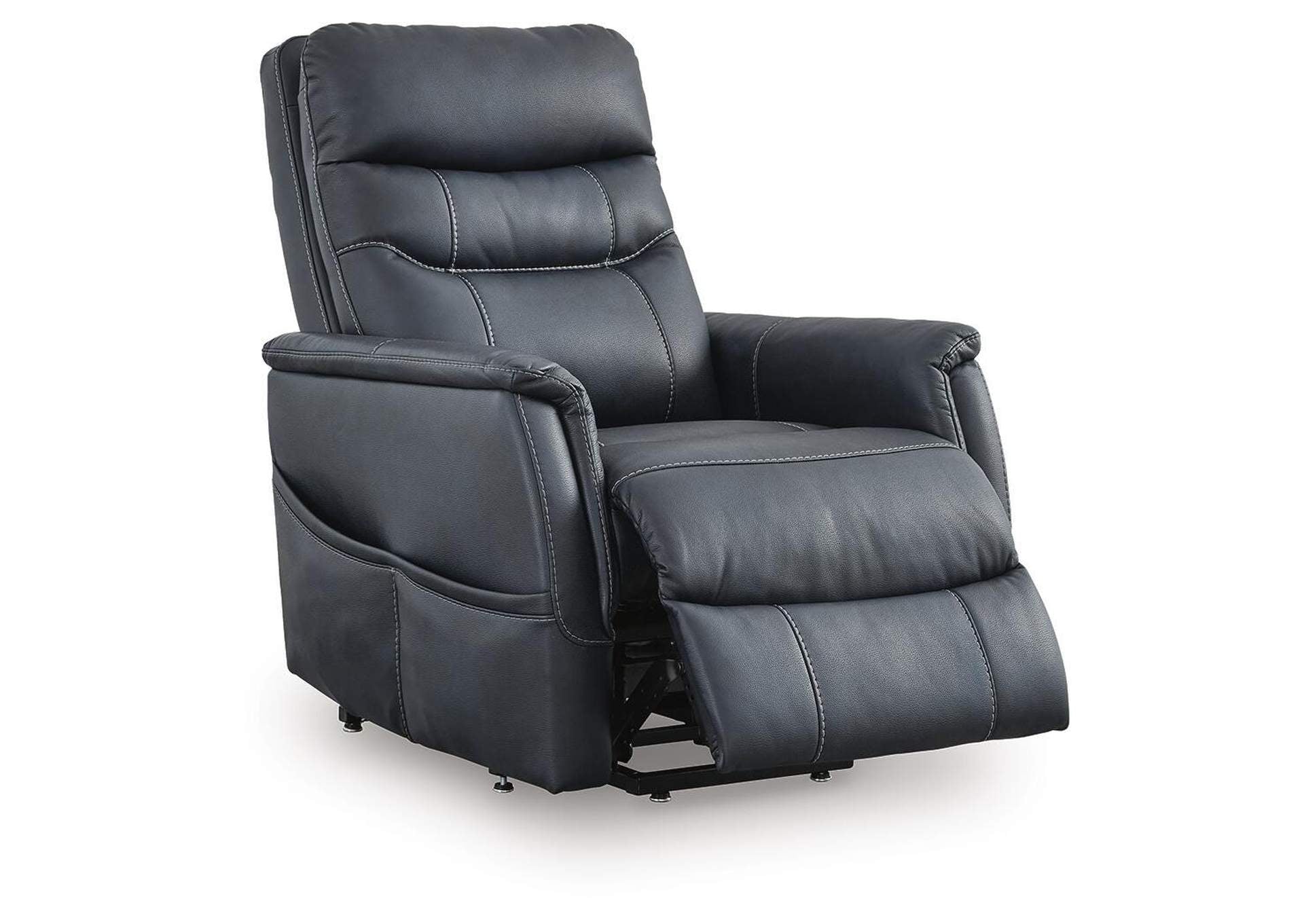 Strawbill Power Lift Recliner angled view