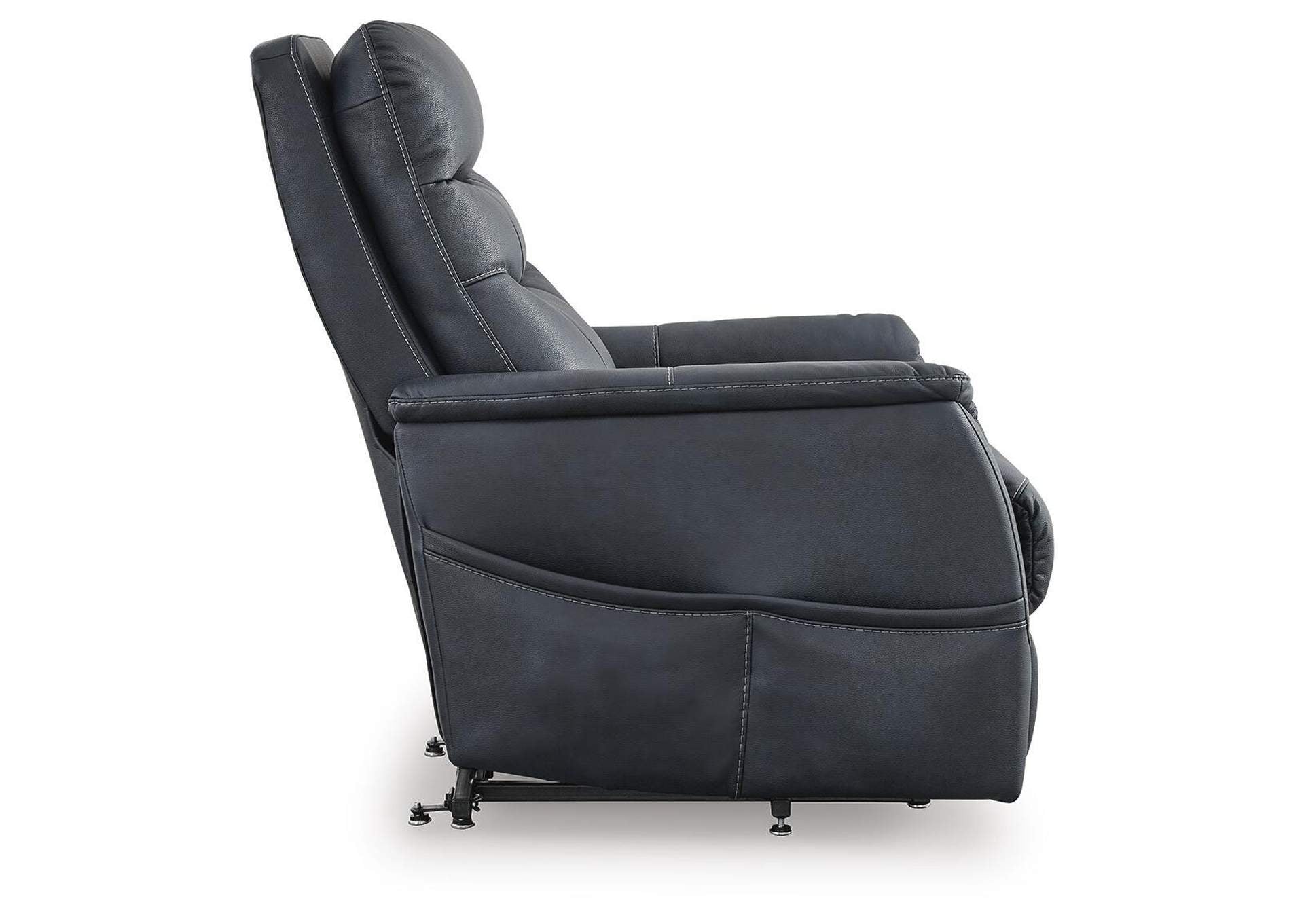 Strawbill Power Lift Recliner side view