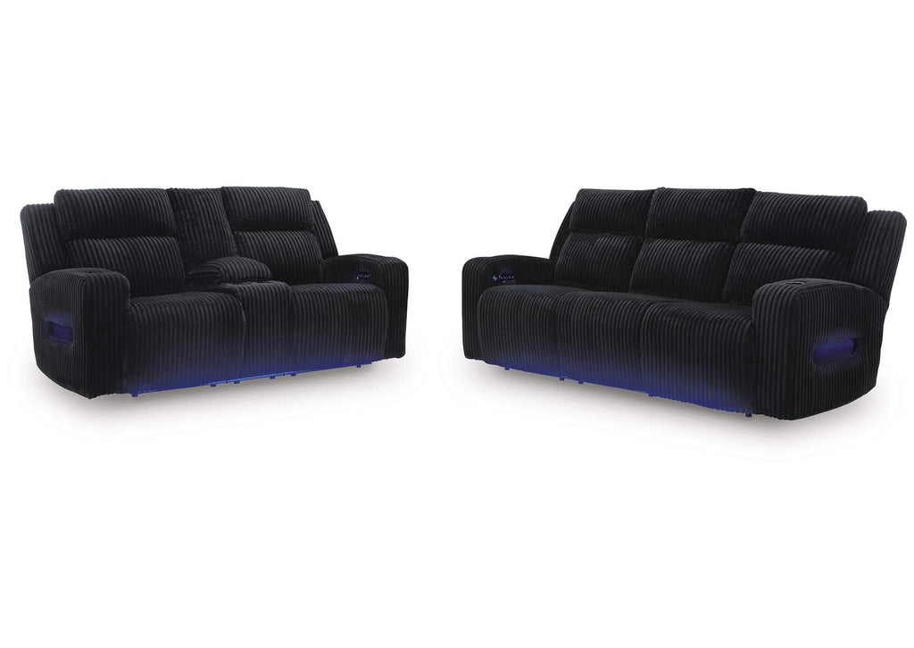 TwinBrooke Dual Power Reclining Sofa and Loveseat