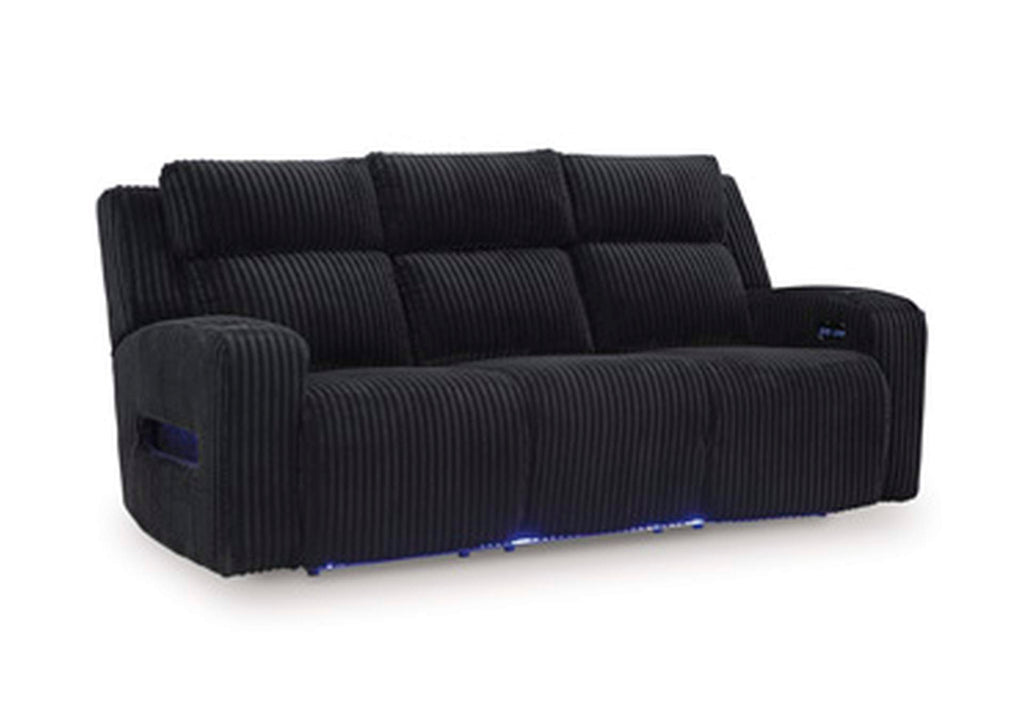 TwinBrooke Dual Power Reclining Sofa and Loveseat angled view