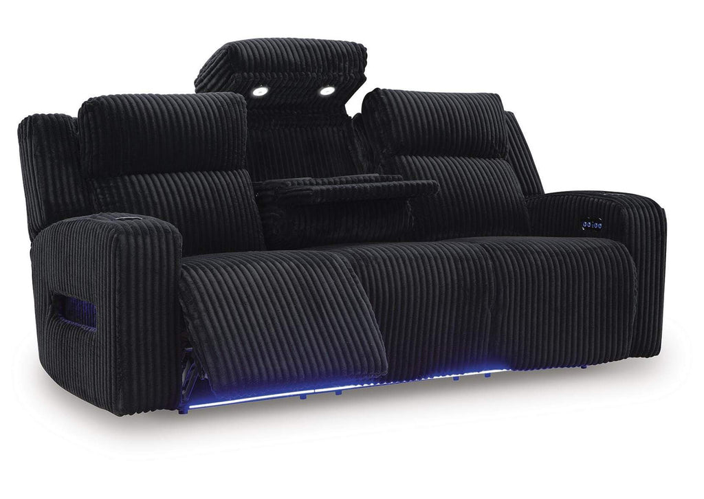 Forest Lake Power Reclining Sofa angled view