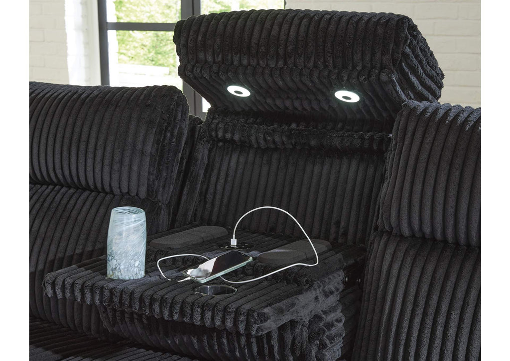 Forest Lake Power Reclining Sofa detail