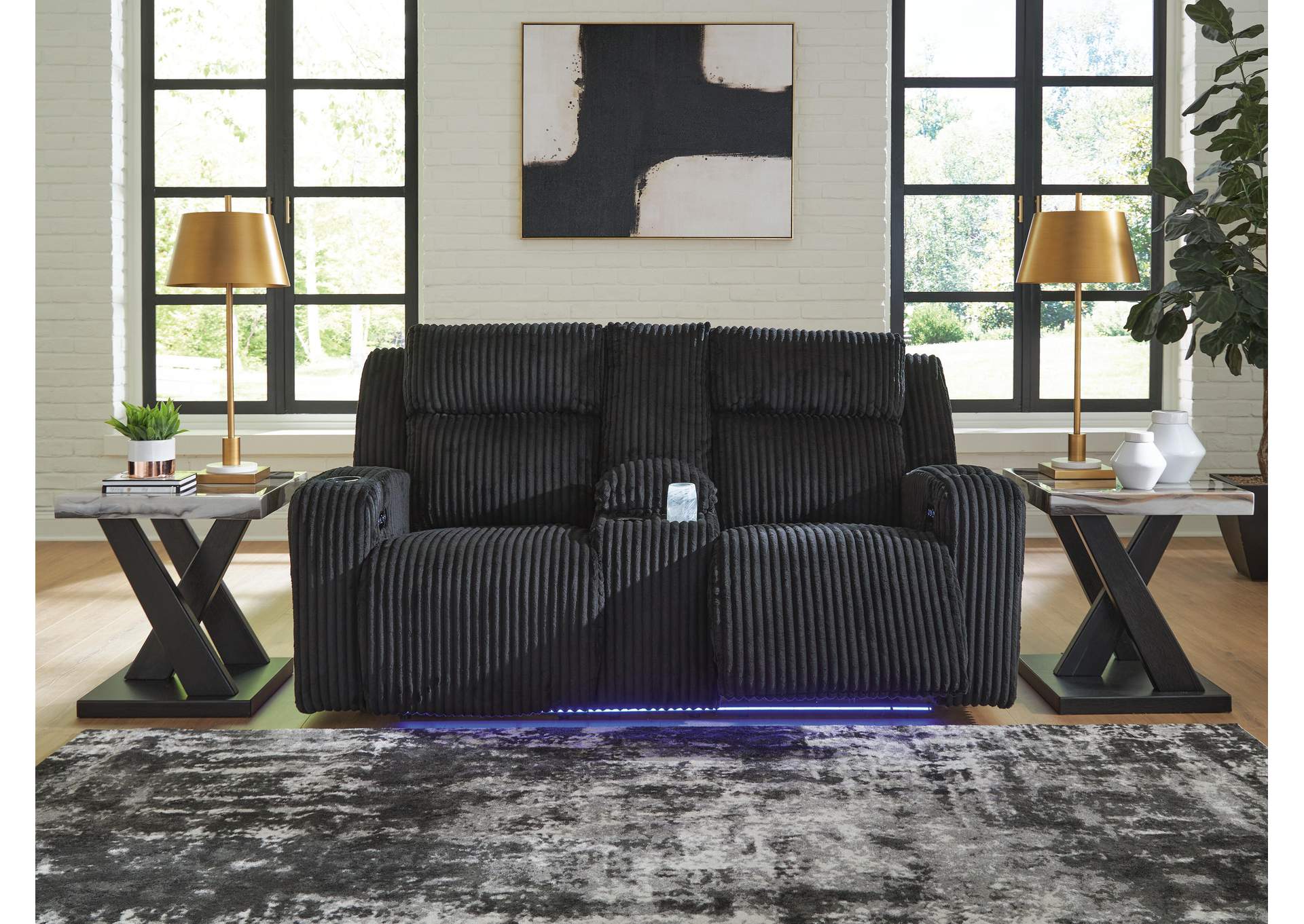 TwinBrooke Dual Power Reclining Sofa and Loveseat