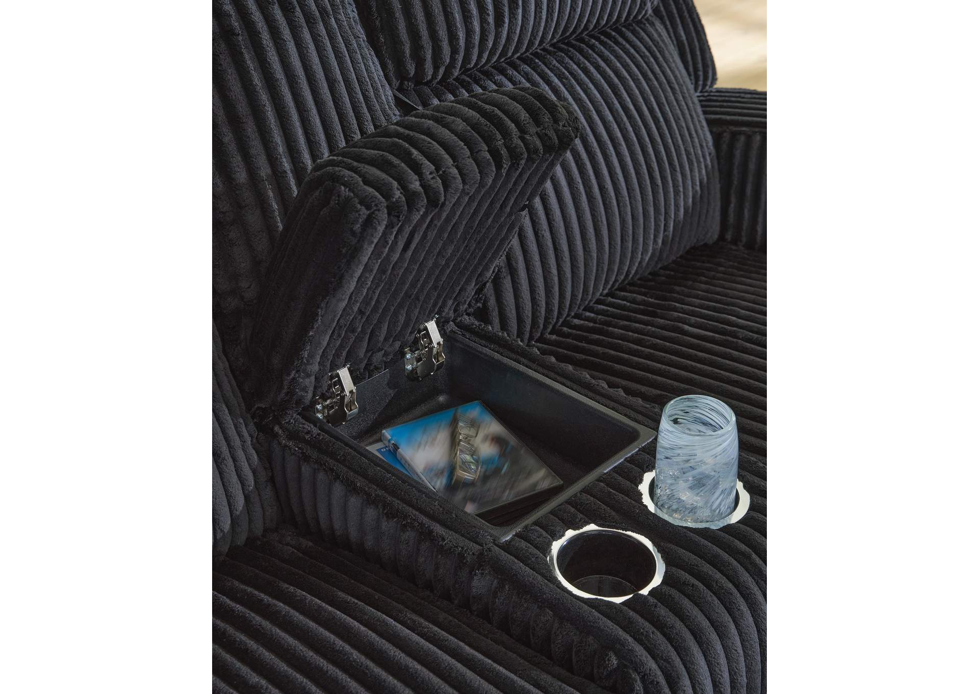 Forest Lake Power Reclining Loveseat with Console