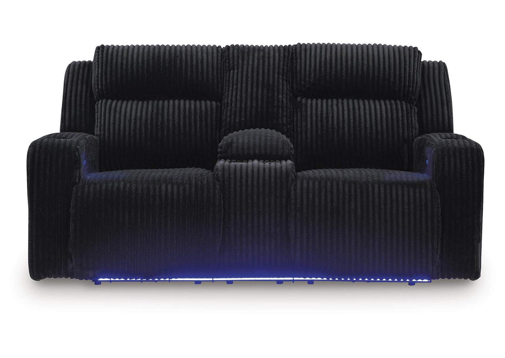 Forest Lake Power Reclining Loveseat with Console