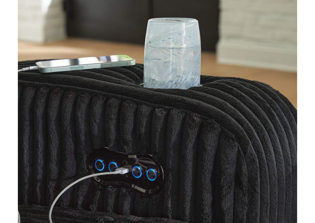 Forest Lake Power Reclining Sofa detail