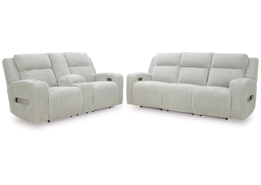 TwinBrooke Dual Power Reclining Sofa and Loveseat