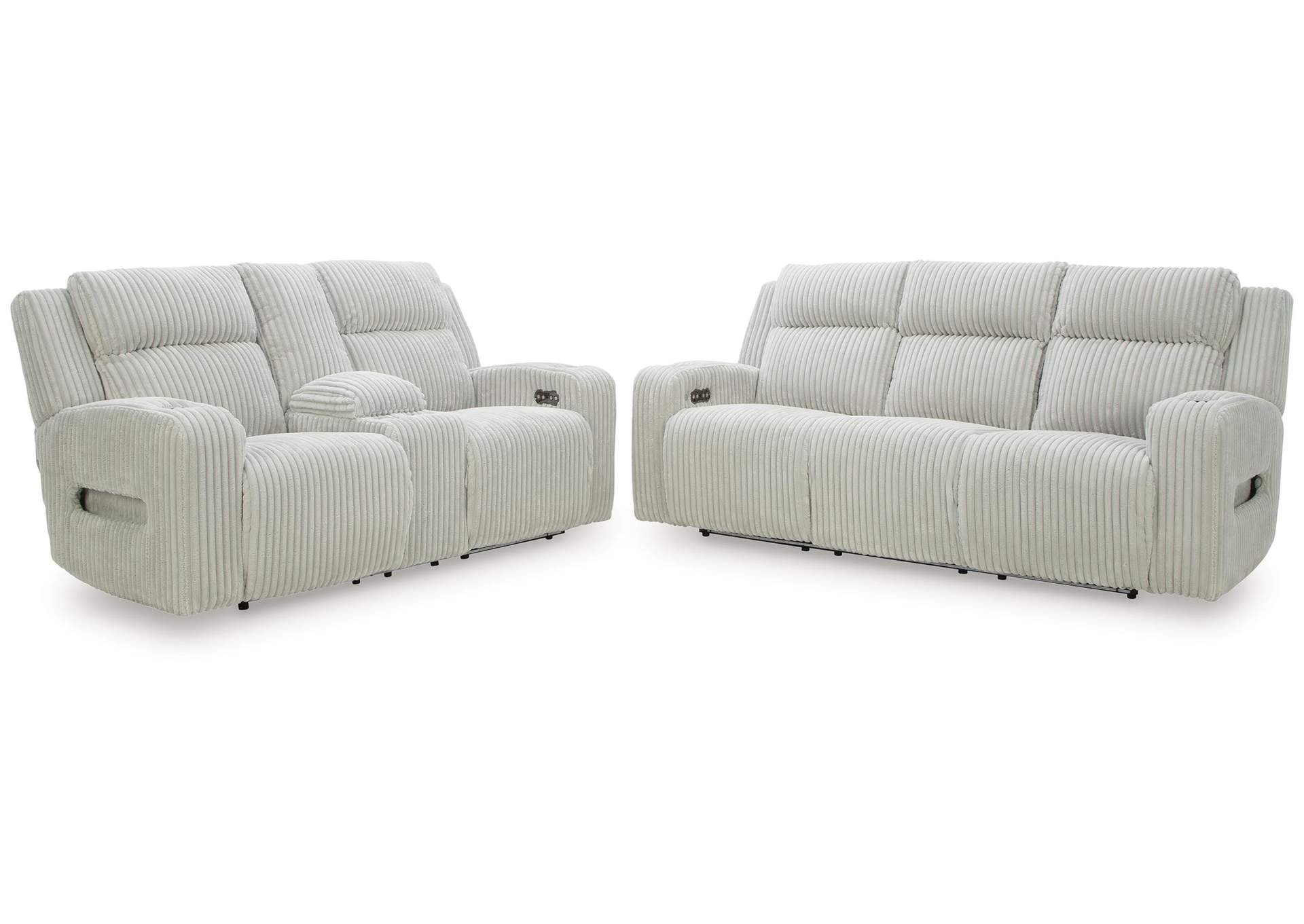 TwinBrooke Dual Power Reclining Sofa and Loveseat
