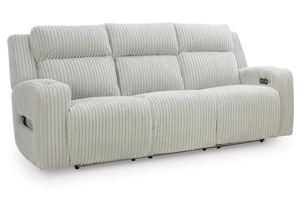 TwinBrooke Dual Power Reclining Sofa and Loveseat angled view
