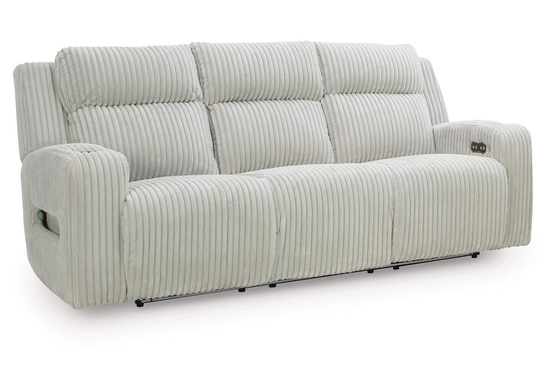 TwinBrooke Dual Power Reclining Sofa and Loveseat angled view