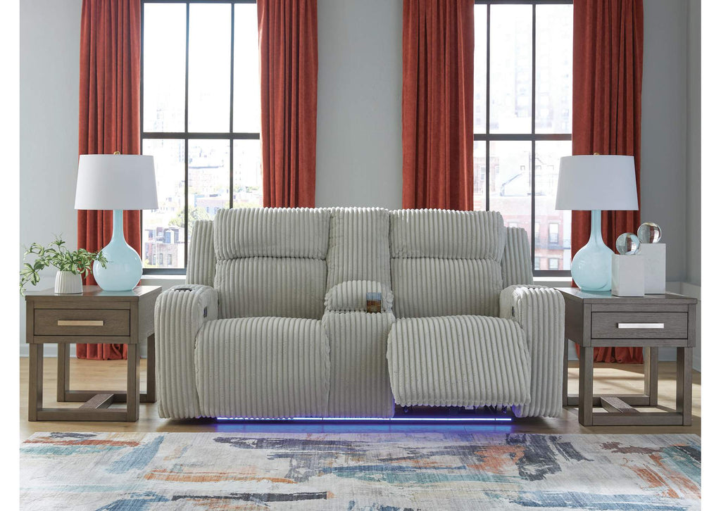 TwinBrooke Dual Power Reclining Sofa and Loveseat