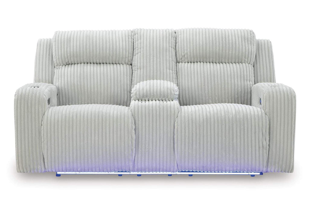 Forest Lake Power Reclining Loveseat with Console