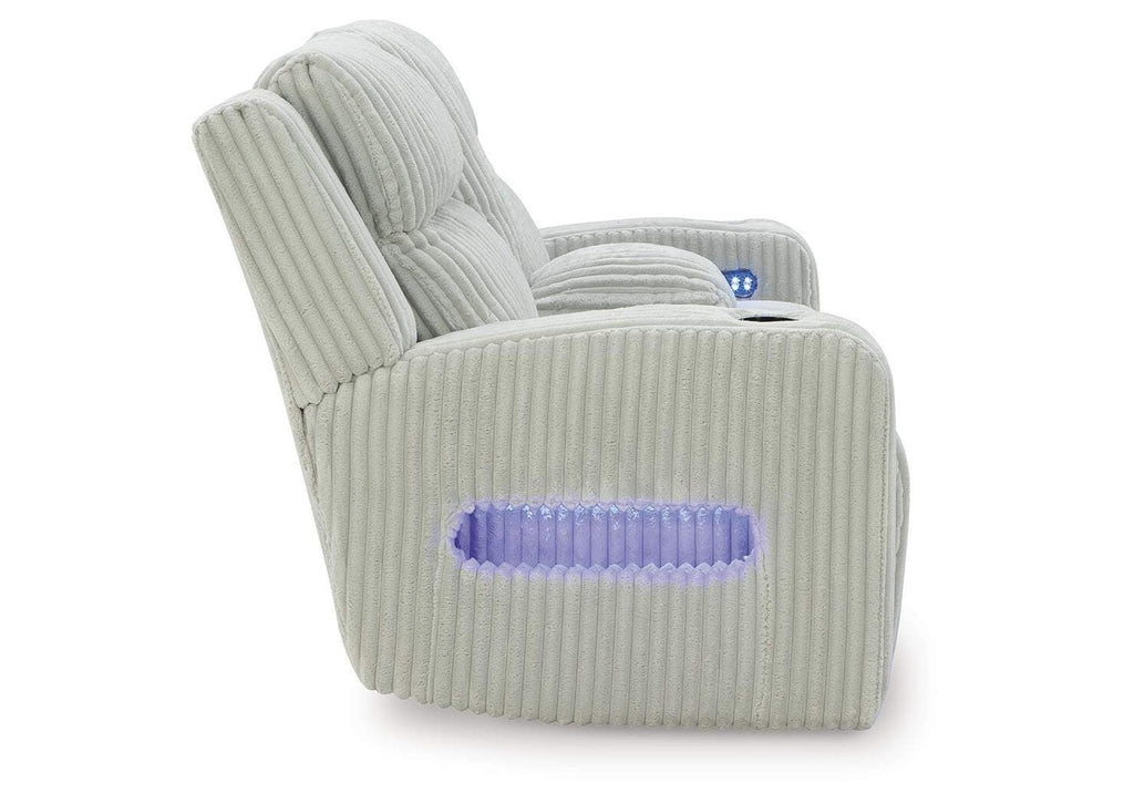 Forest Lake Power Reclining Loveseat with Console side view