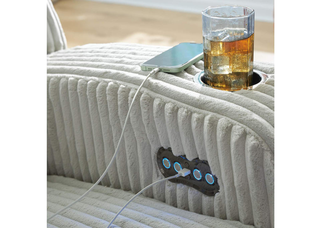 TwinBrooke Dual Power Reclining Sofa and Loveseat detail