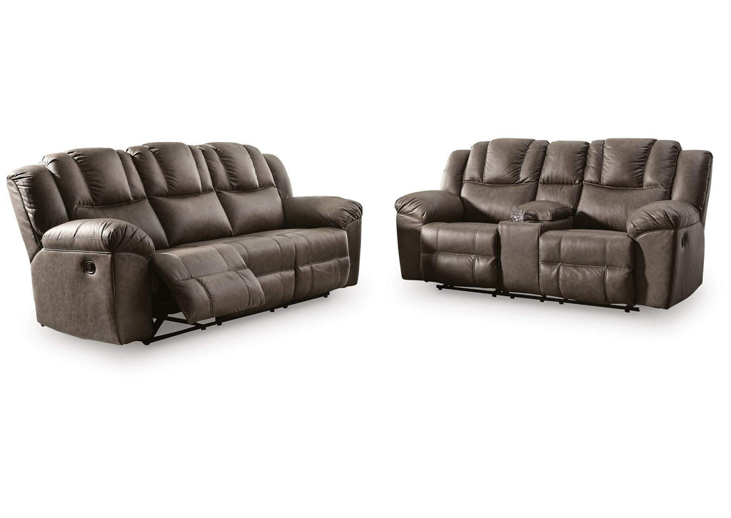Knoxlee Manual Reclining Sofa and Loveseat Set