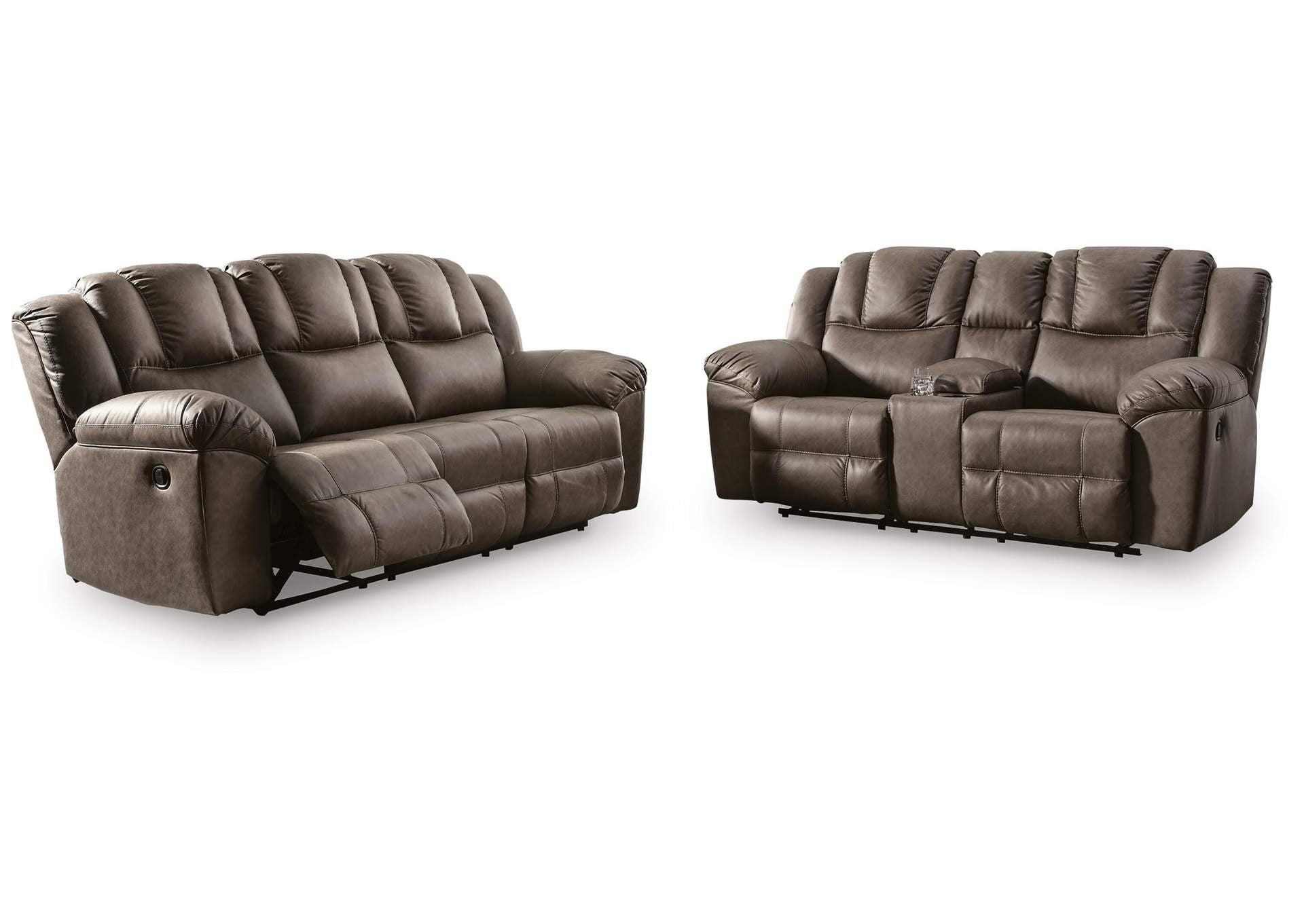 Knoxlee Manual Reclining Sofa and Loveseat Set