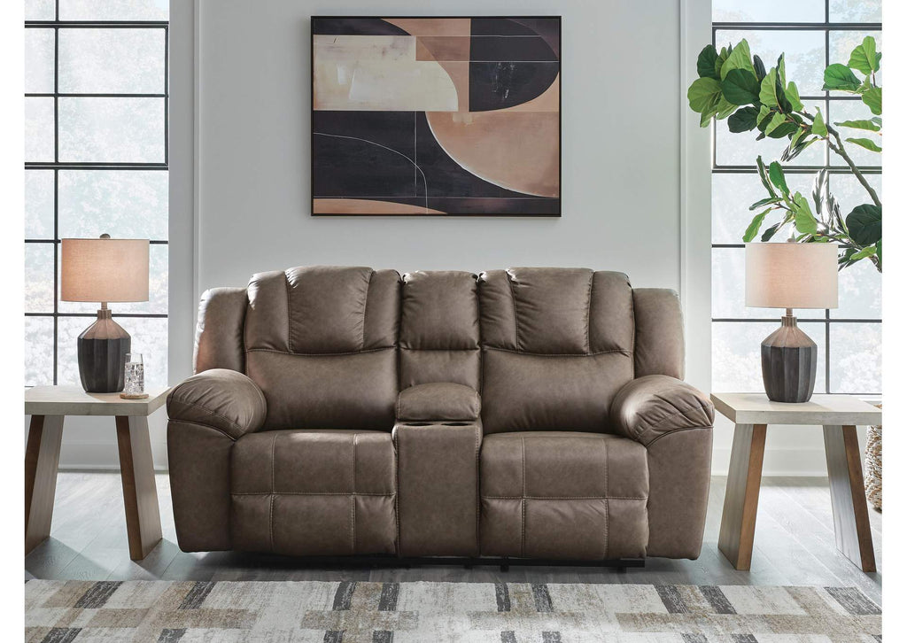 Lowilla Reclining Loveseat with Console