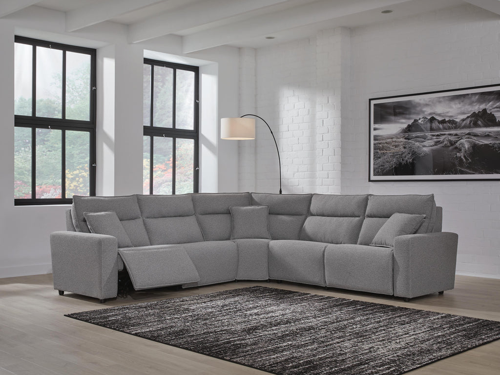 Modmax II sectional, 5-Piece Power Reclining Sectional · 125 × 125 × 42 in, view 2