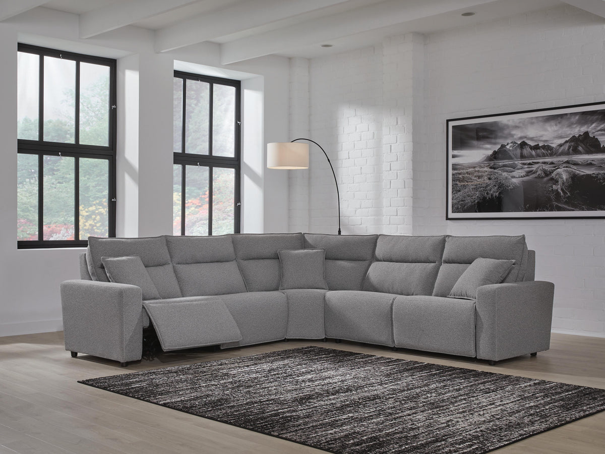 Modmax II sectional, 5-Piece Power Reclining Sectional · 125 × 125 × 42 in, view 2