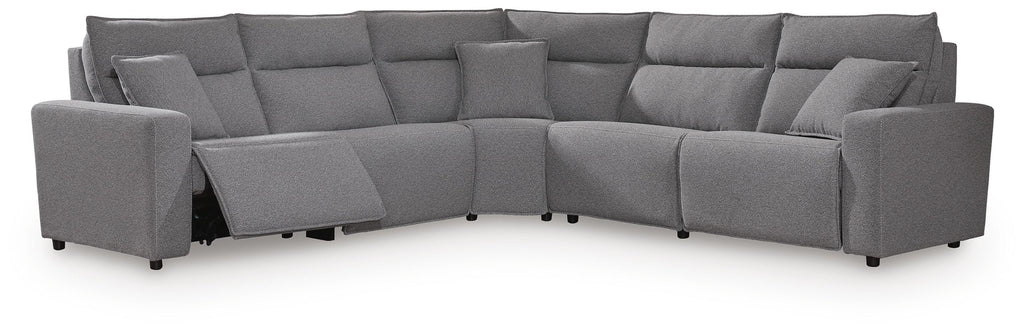 Modmax II sectional, 5-Piece Power Reclining Sectional · 125 × 125 × 42 in, view 1