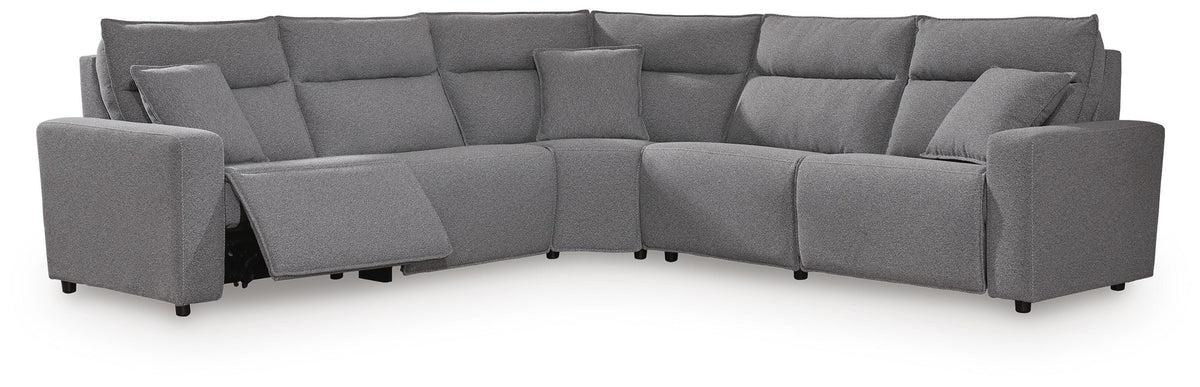 Modmax II sectional, 5-Piece Power Reclining Sectional · 125 × 125 × 42 in, view 1