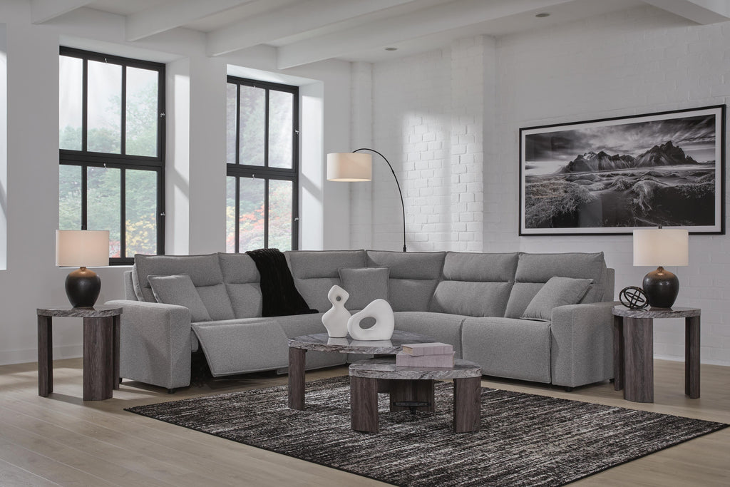 Modmax II sectional, 5-Piece Power Reclining Sectional · 125 × 125 × 42 in, view 3