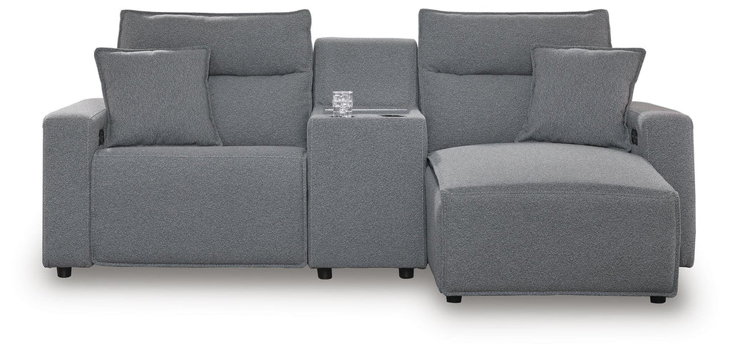 Modmax II sectional, 3-Piece Power Reclining Sectional with Chaise and Console · 103 × 66 × 42 in · 65906S4, view 1