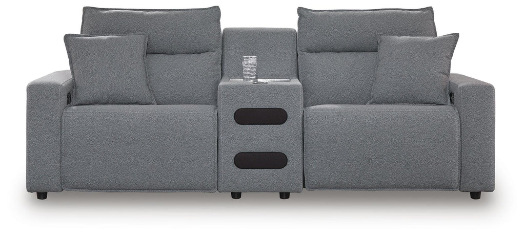 Modmax II sectional, 3-Piece Power Reclining Sectional with Audio Console · 103 × 42 × 42 in, view 1