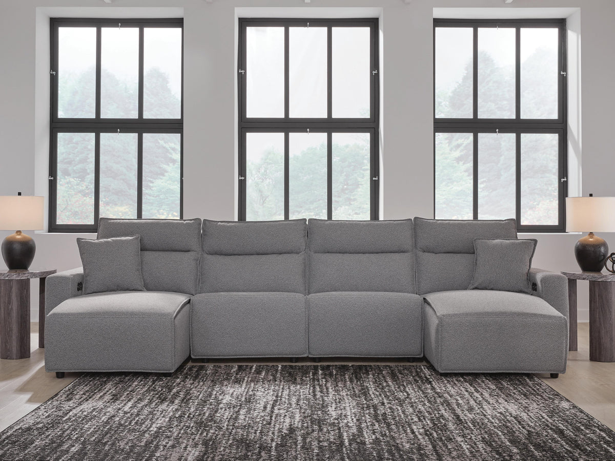 Modmax II sectional, 4-Piece Power Reclining Sectional with Chaise · 152 × 66 × 42 in, view 2