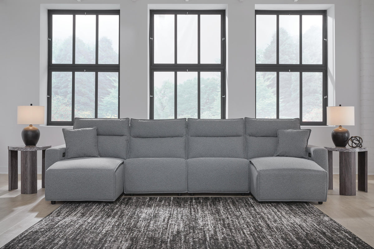 Modmax II sectional, 4-Piece Reclining Sectional with Double Chaise · 152 × 66 × 42 in, view 2