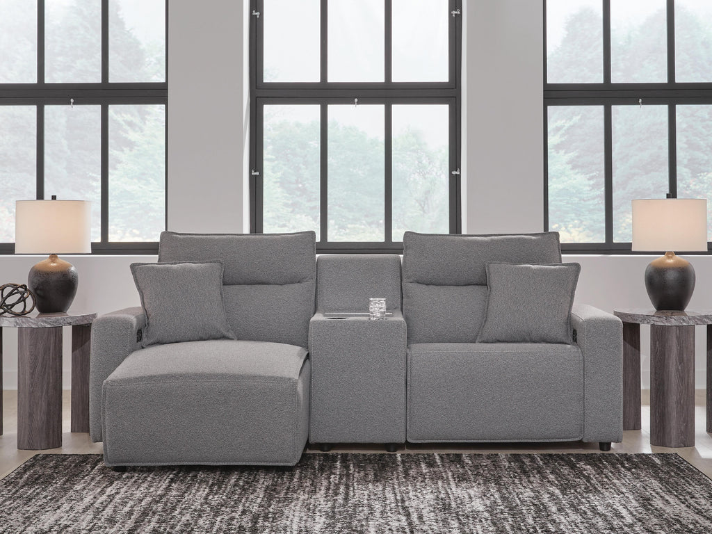 Modmax II sectional, 3-Piece Power Reclining Sectional with Chaise and Console · 103 × 66 × 42 in, view 2