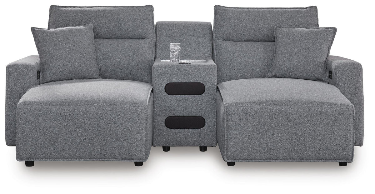 Modmax II sectional, 3-Piece Power Reclining Sectional with Chaise and Audio Console · 103 × 66 × 42 in, view 1