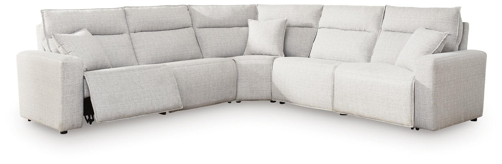 Modmax II sectional, 5-Piece Power Reclining Sectional · 125 × 125 × 42 in, view 1