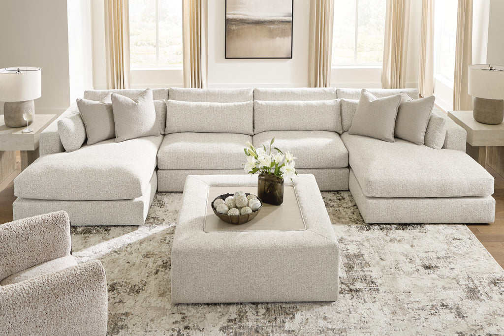 Ashbourne Estate sectional, 4-Piece Double Chaise Sectional · Left-Facing Chaise · 174 × 69 × 37 in, view 3