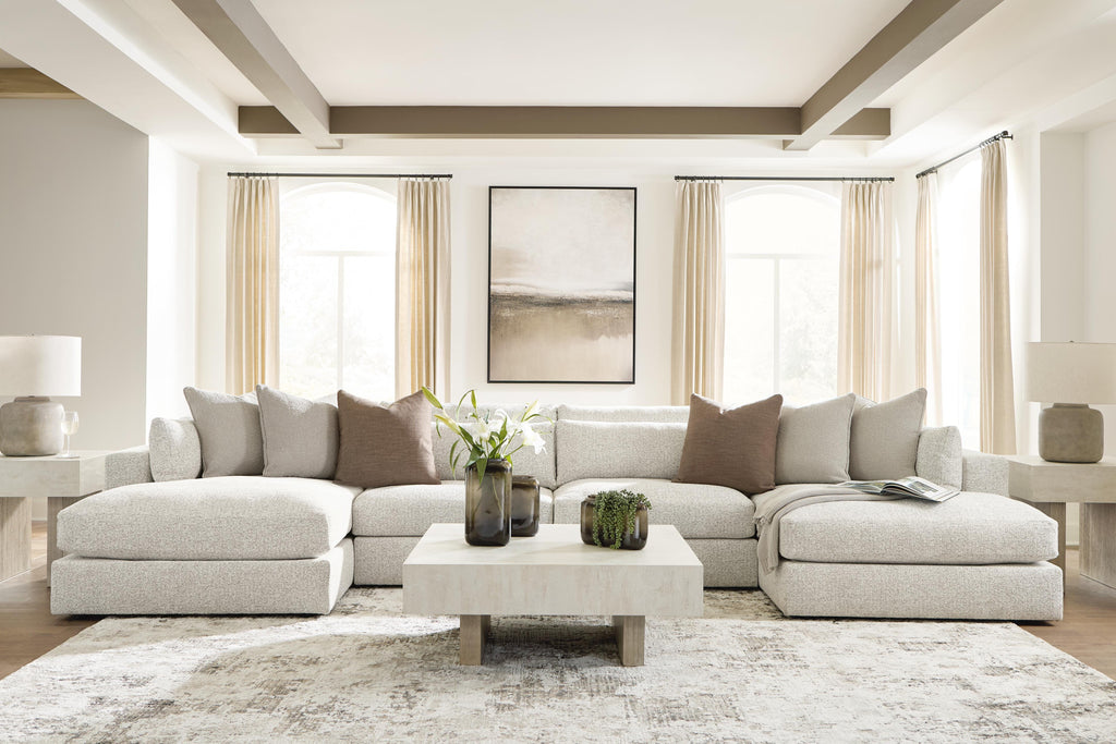 Ashbourne Estate sectional, 4-Piece Double Chaise Sectional · Left-Facing Chaise · 174 × 69 × 37 in, view 4
