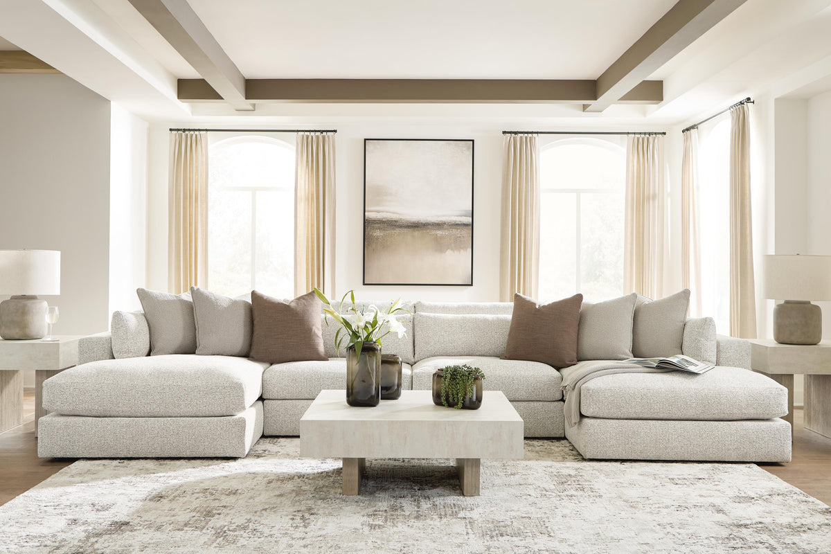 Ashbourne Estate sectional, 4-Piece Double Chaise Sectional · Left-Facing Chaise · 174 × 69 × 37 in, view 4