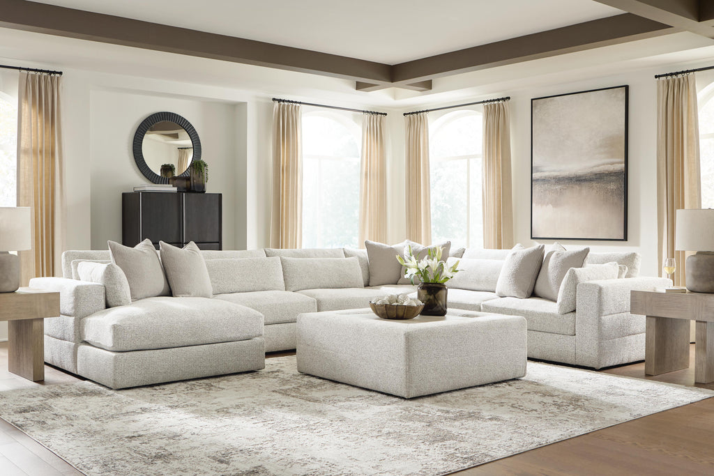 Ashbourne Estate sectional, 6-Piece Sectional with Chaise · Left-Facing Chaise · 170 × 131 × 37 in, view 3
