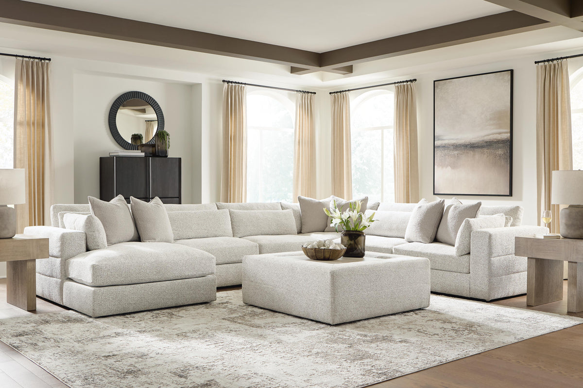 Ashbourne Estate sectional, 6-Piece Sectional with Chaise · Left-Facing Chaise · 170 × 131 × 37 in, view 3