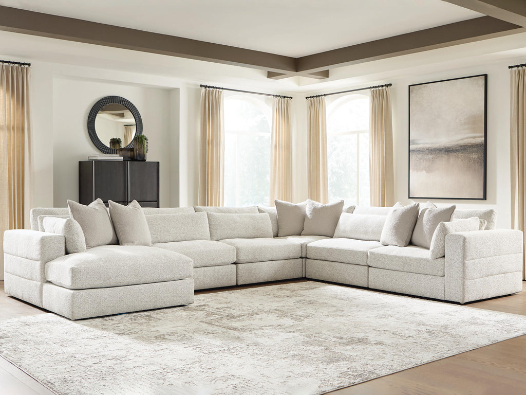 Ashbourne Estate sectional, 6-Piece Sectional with Chaise · Left-Facing Chaise · 170 × 131 × 37 in, view 2