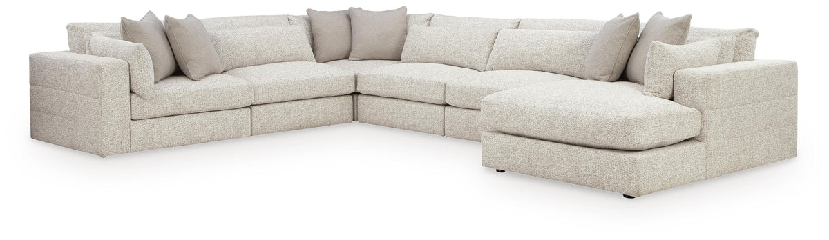 Ashbourne Estate sectional, 6-Piece Sectional with Chaise · Right-Facing Chaise · 131 × 170 × 37 in, view 1