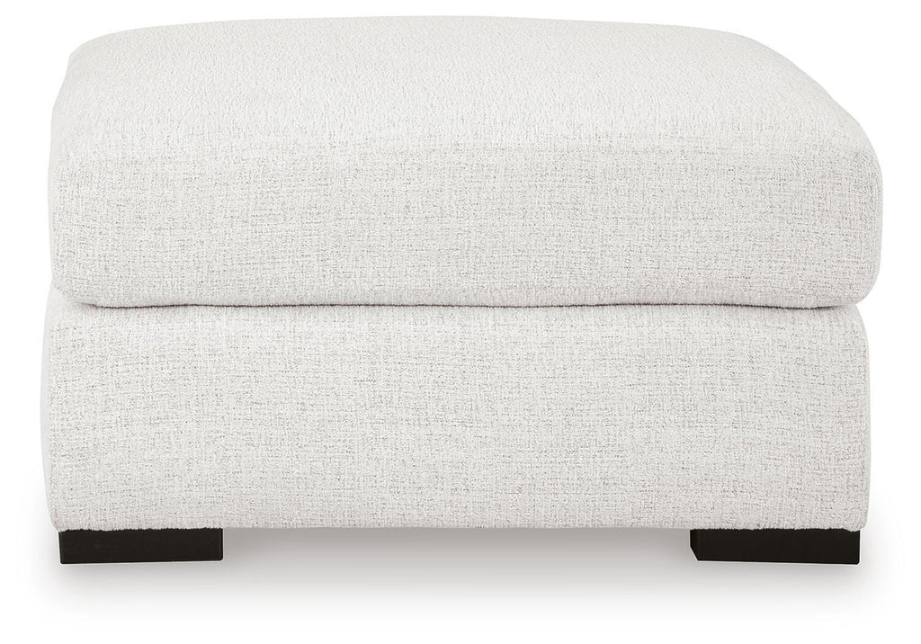 Misty-Lakes Oversized Accent Ottoman in Chalk, front view