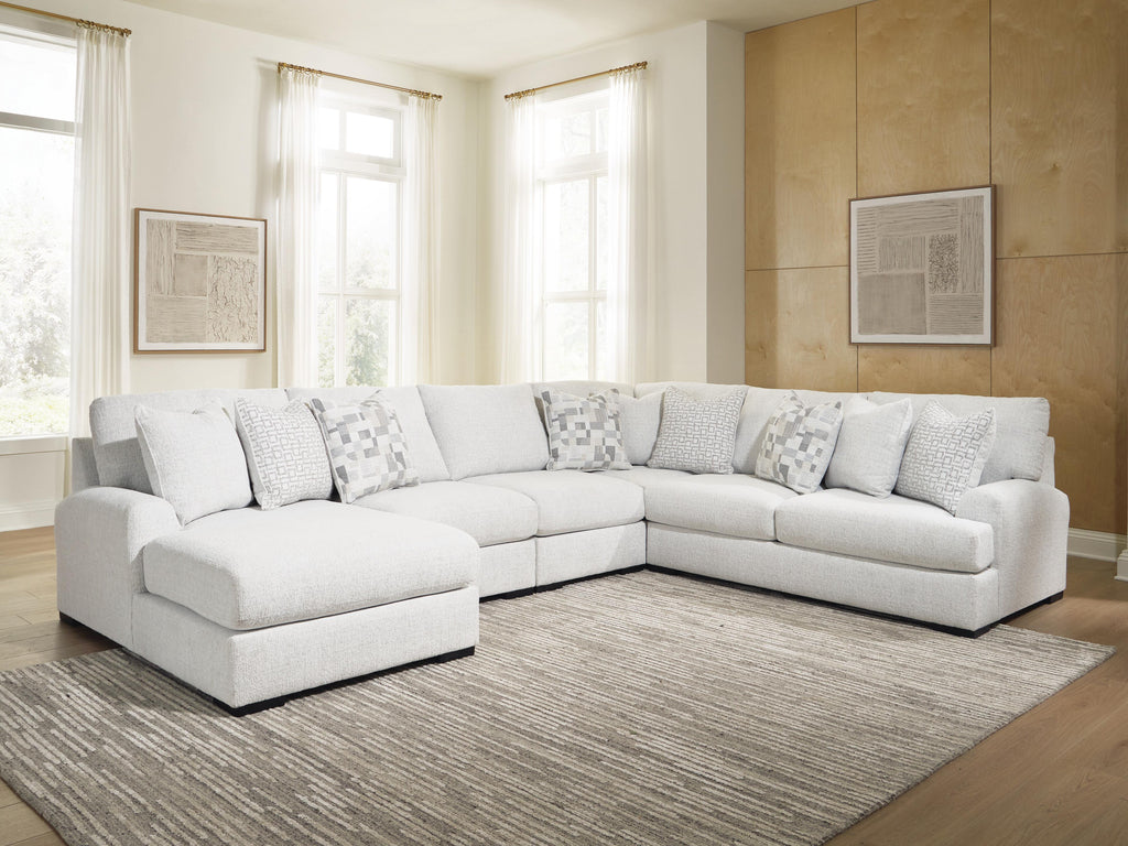 Misty-Lakes sectional, 5-Piece Sectional with Chaise · Left-Facing Chaise · 154 × 119 × 38 in, view 2